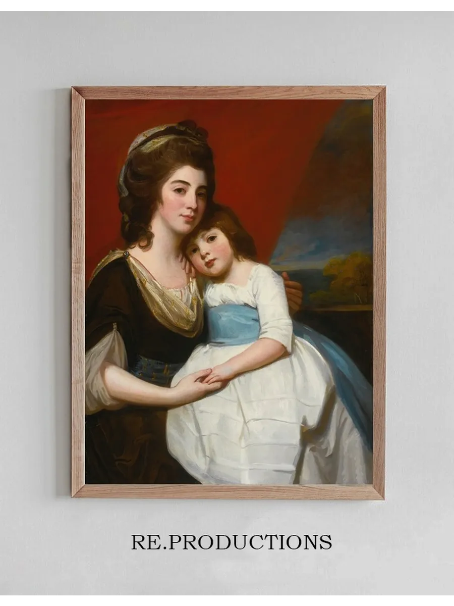 Portrait Of Lady Georgiana Smyth (Circa 1757 - 1799)And Her Son