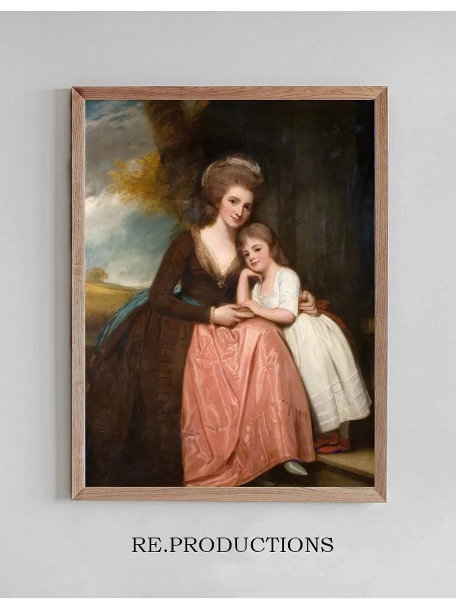 Portrait Of Mrs Bracebridge And Her Daughter Mary