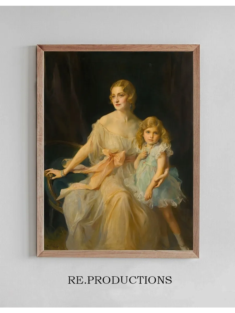 Portrait Of Mrs. Claude Leigh And Miss Virginia Leigh
