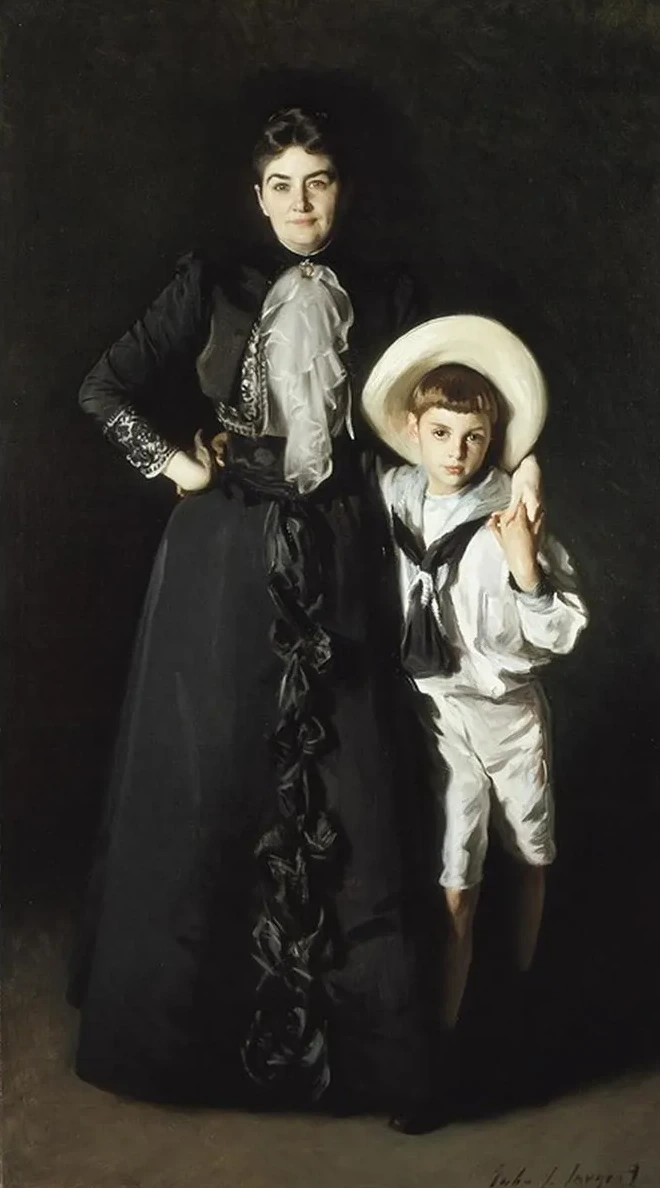 Portrait Of Mrs. Edward L. Davis And Her Son, Livingston Davis