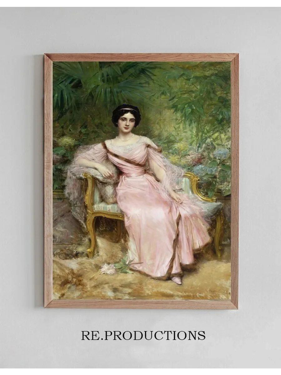 Portrait Of Suzanne Hudelo, N e Armand, Sitting In A Greenhouse