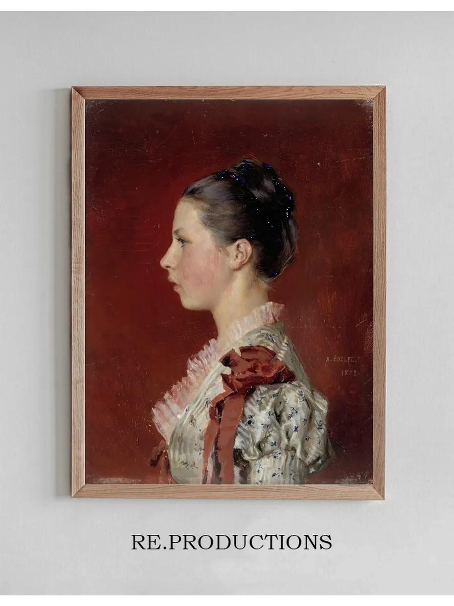 Portrait Of The Artist's Sister Annie Edelfelt