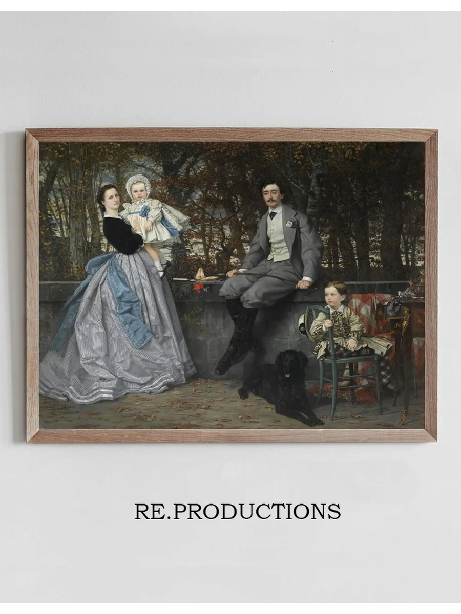 Portrait Of The Marquis And Marchioness Of Miramon And Their Children
