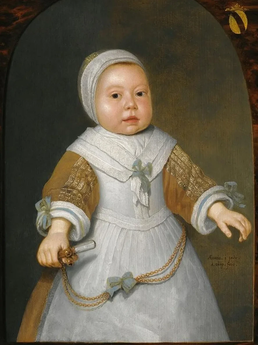 Portrait OfA One - Year - OldGirl Of The Van Der Burch Family