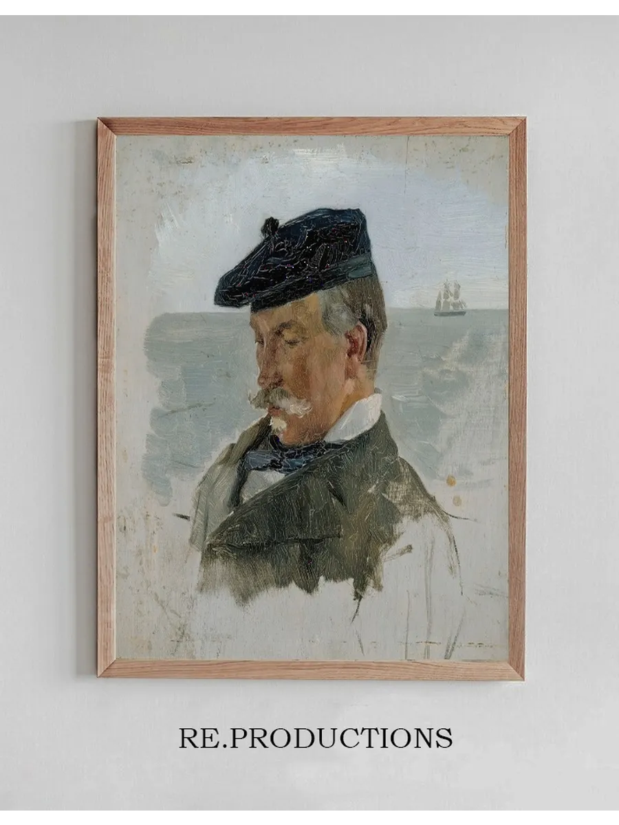 Portrait Sketch of Adolf von Becker the Painter