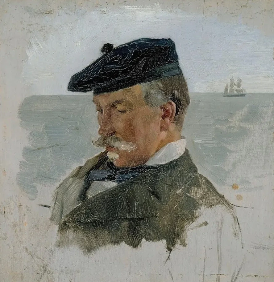Portrait Sketch of Adolf von Becker the Painter