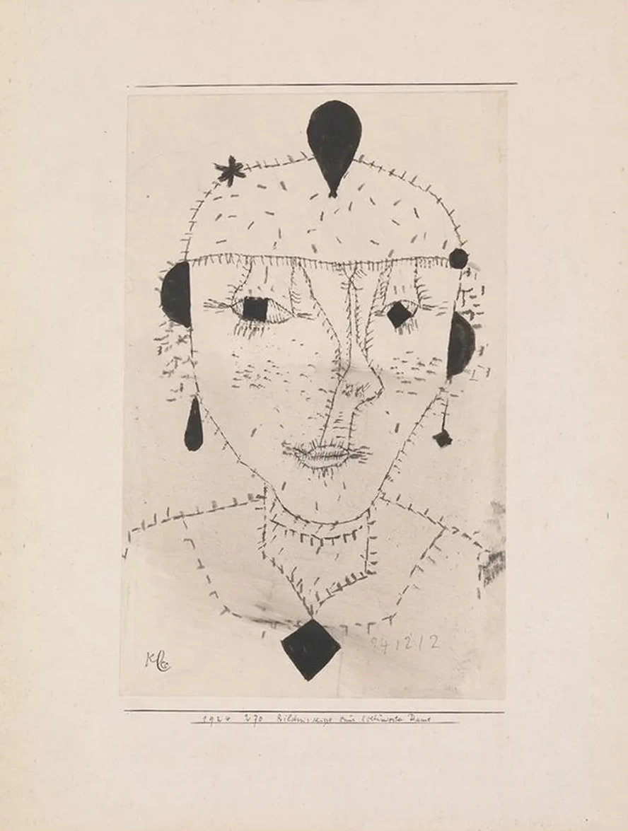 Portrait Sketch of a Costumed Lady