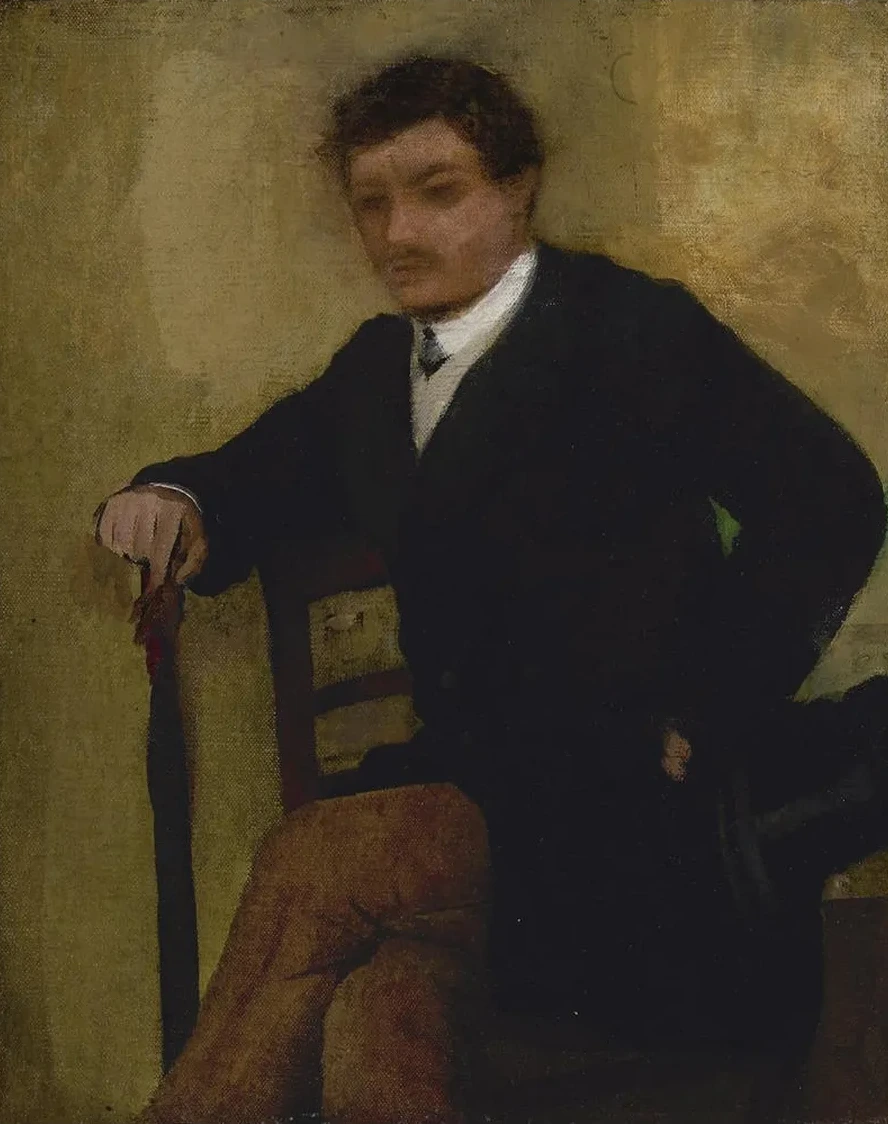 Portrait D Homme Assis