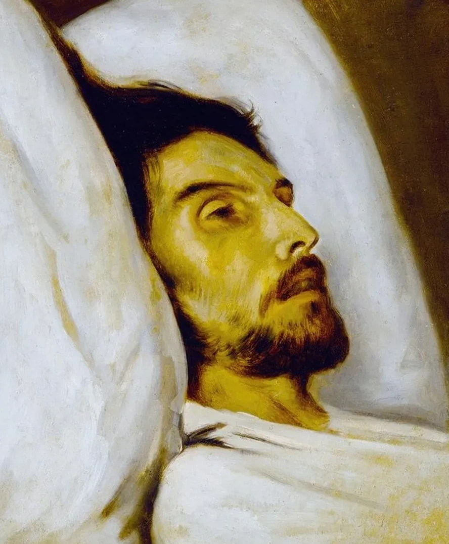 Portrait D Homme Sur Son Lit de Mort, Autrefois Dit Armand Carrel
