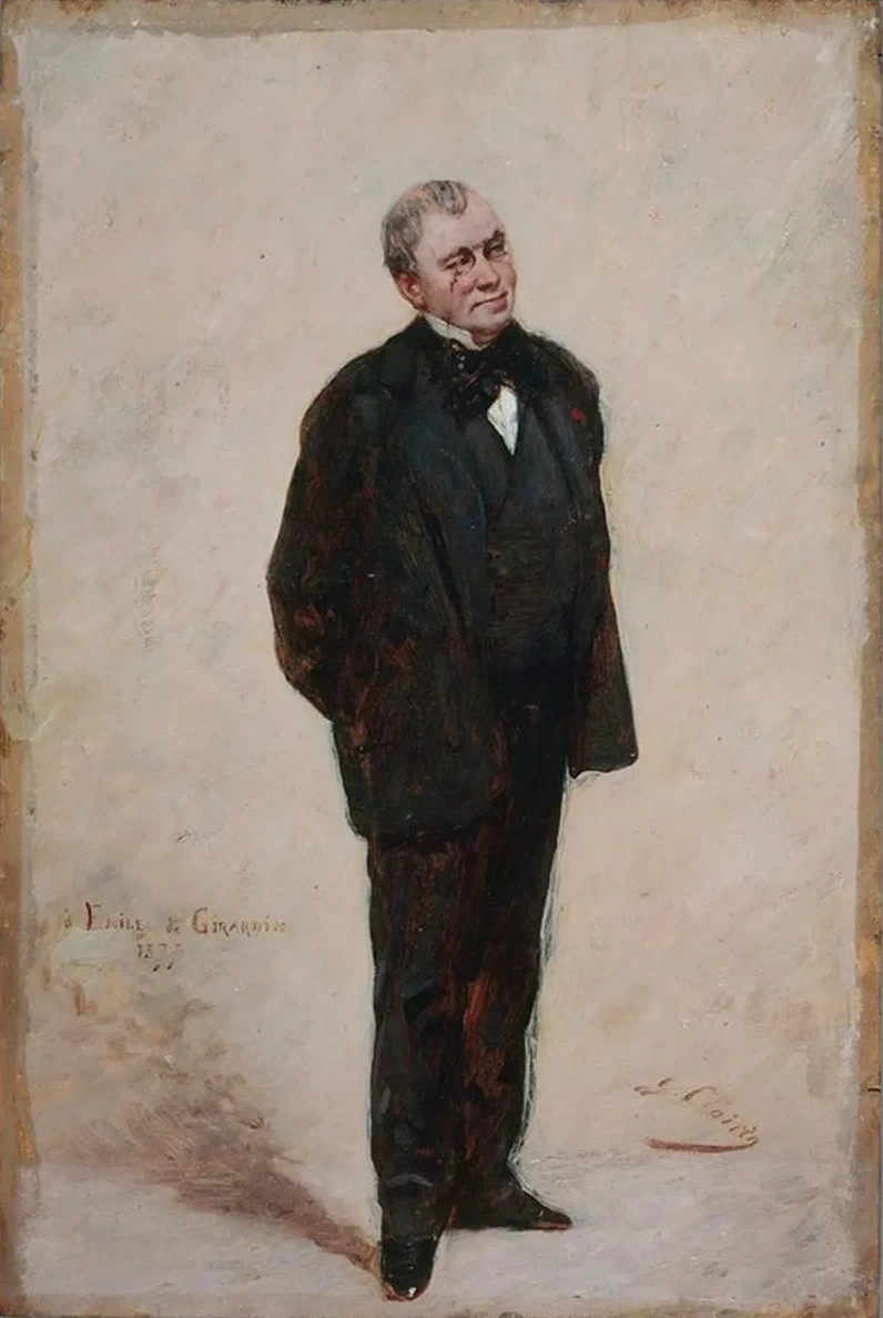 Portrait D Mile de Girardin (1806 - 1881), Publiciste et Homme Politique