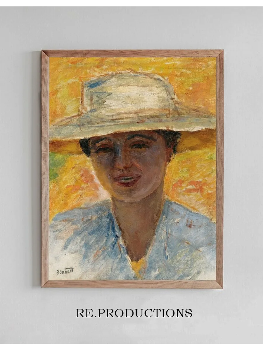 Portrait de Femme au Grand Chapeau