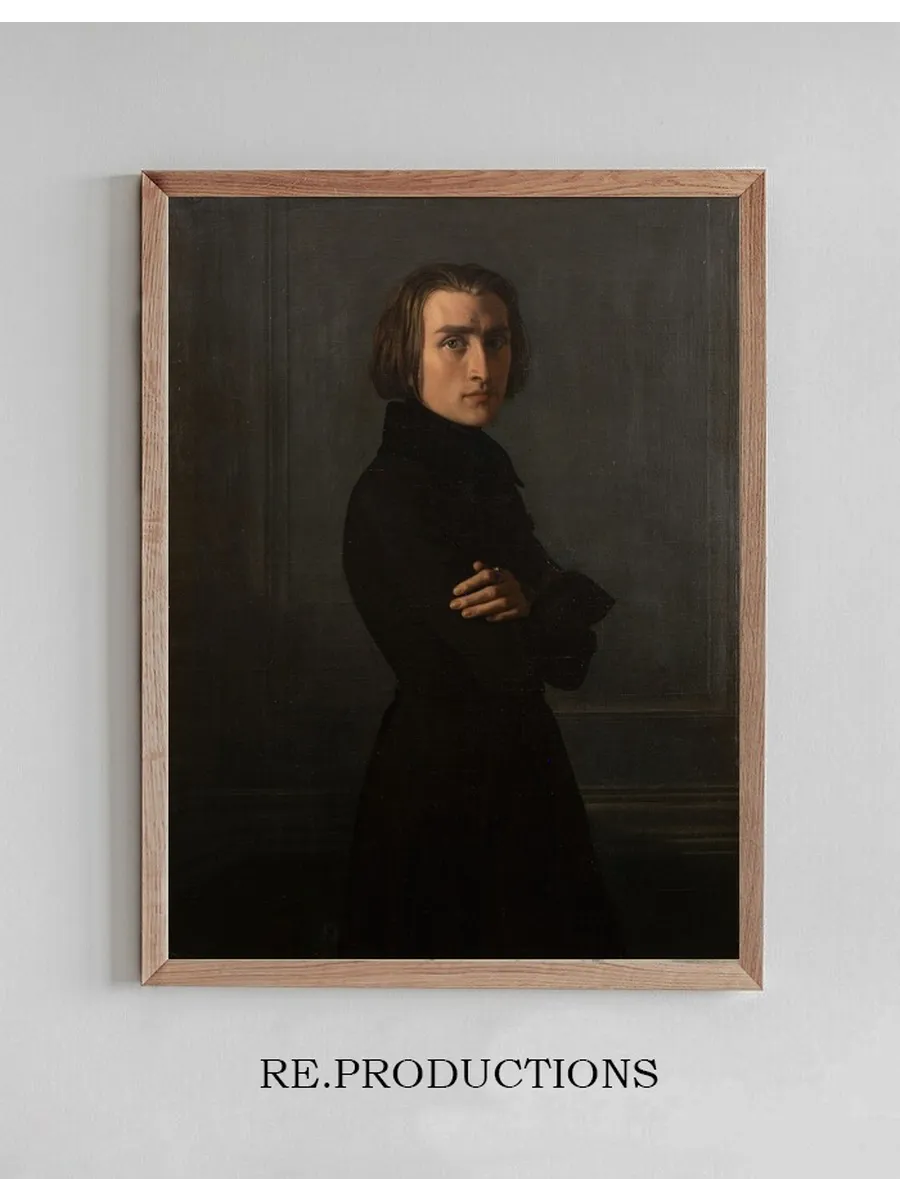 Portrait de Franz Liszt (1811 - 1886), Compositeur et Pianiste