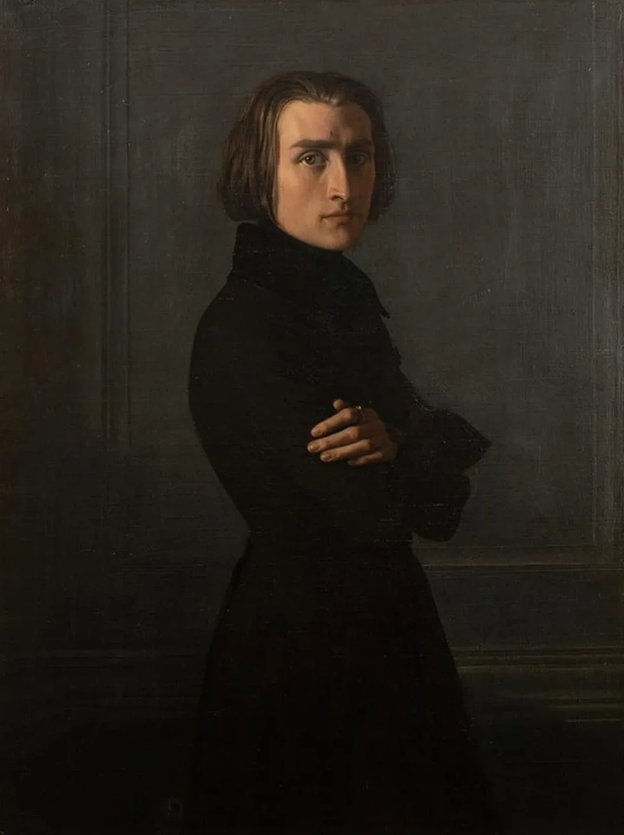 Portrait de Franz Liszt (1811 - 1886), Compositeur et Pianiste