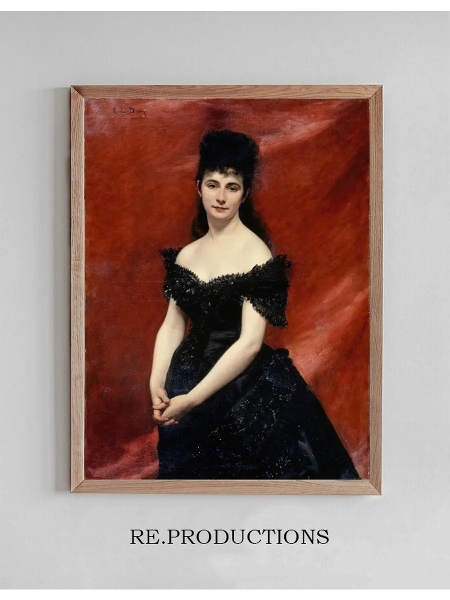 Portrait de L Onie Dufresne, Baronne le Vavasseur, Puis Marquise de Vaucouleurs de Lanjamet