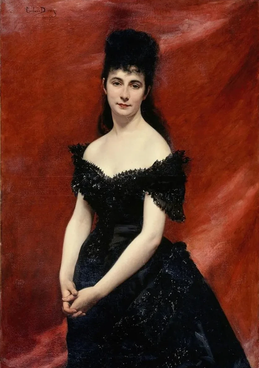 Portrait de L Onie Dufresne, Baronne le Vavasseur, Puis Marquise de Vaucouleurs de Lanjamet