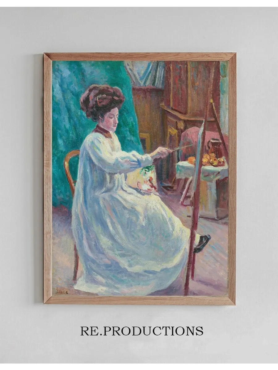 Portrait de Madame Jourdan Dans Son Atelier
