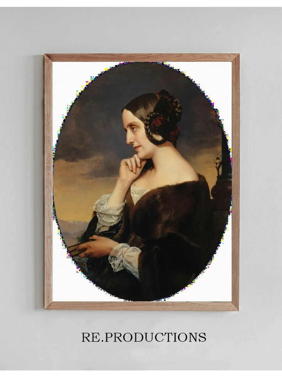 Portrait de Marie de Flavigny, Comtesse D Agoult (1805 - 1876)