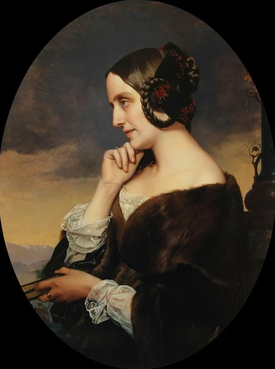 Portrait de Marie de Flavigny, Comtesse D Agoult (1805 - 1876)