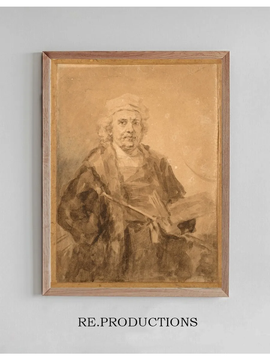 Portrait de Rembrandt la Palette