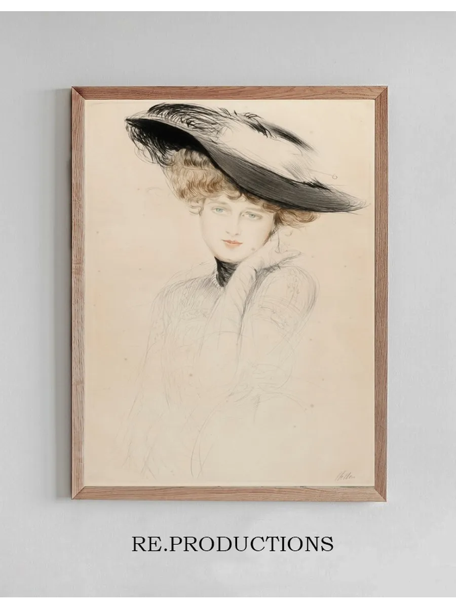 Portrait de Femme Au Chapeau