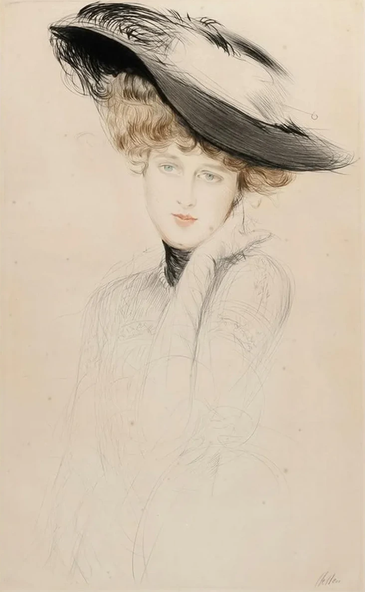 Portrait de Femme Au Chapeau