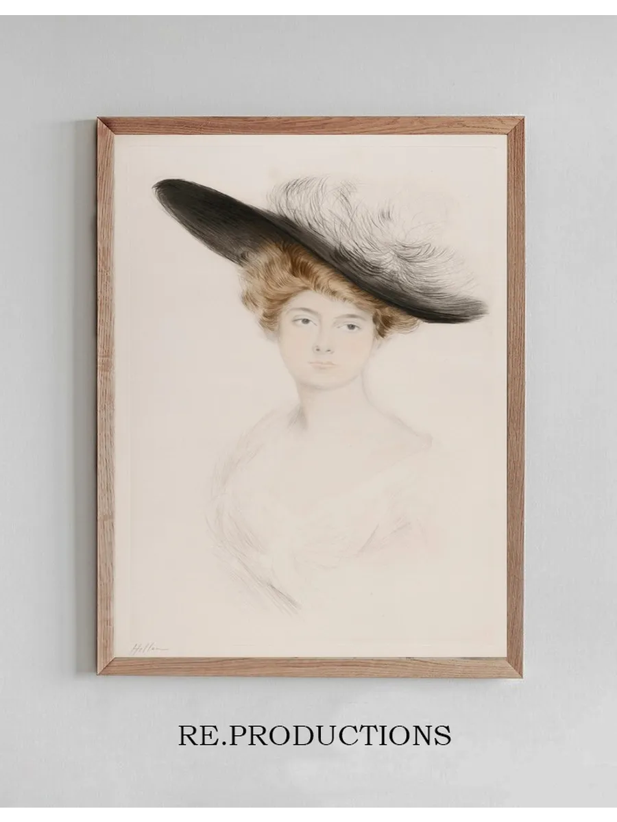 Portrait de Femme Au Chapeau