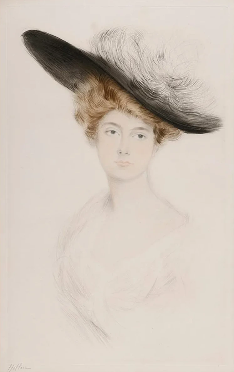 Portrait de Femme Au Chapeau