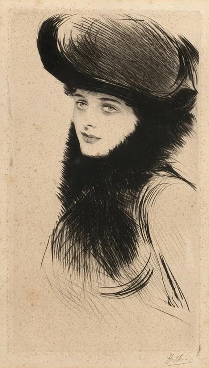 Portrait de Femme Au Chapeau