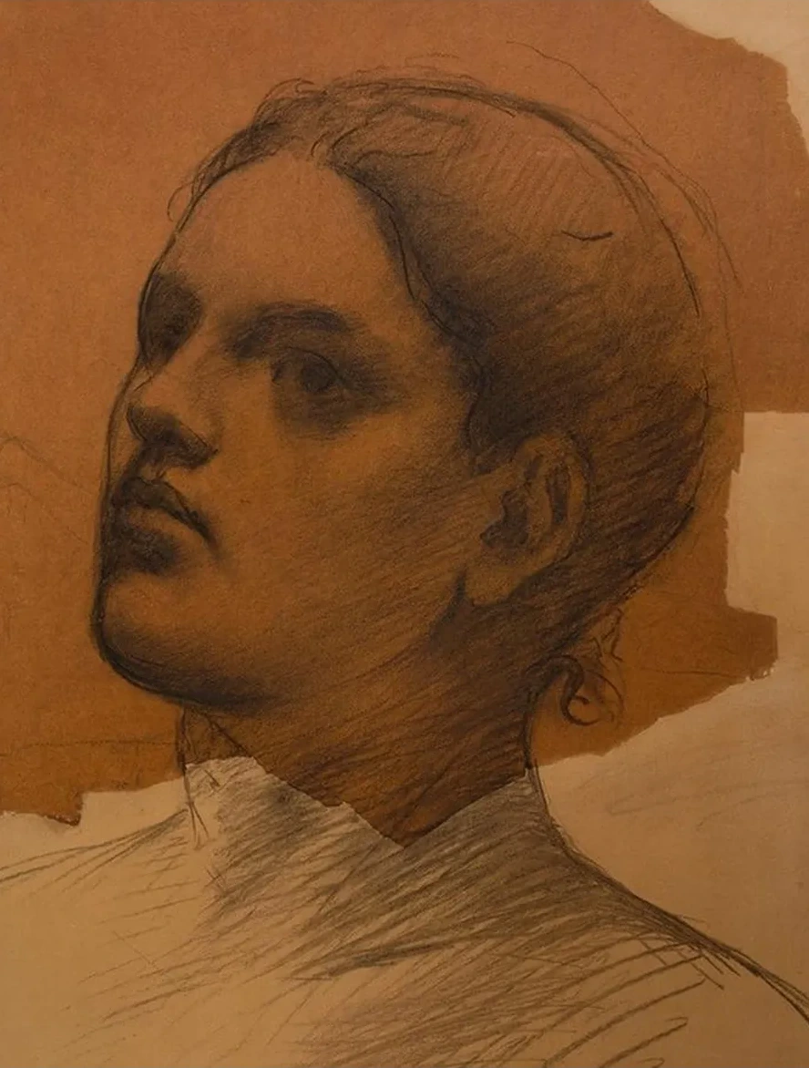 Portrait de Femme de Trois - Quarts