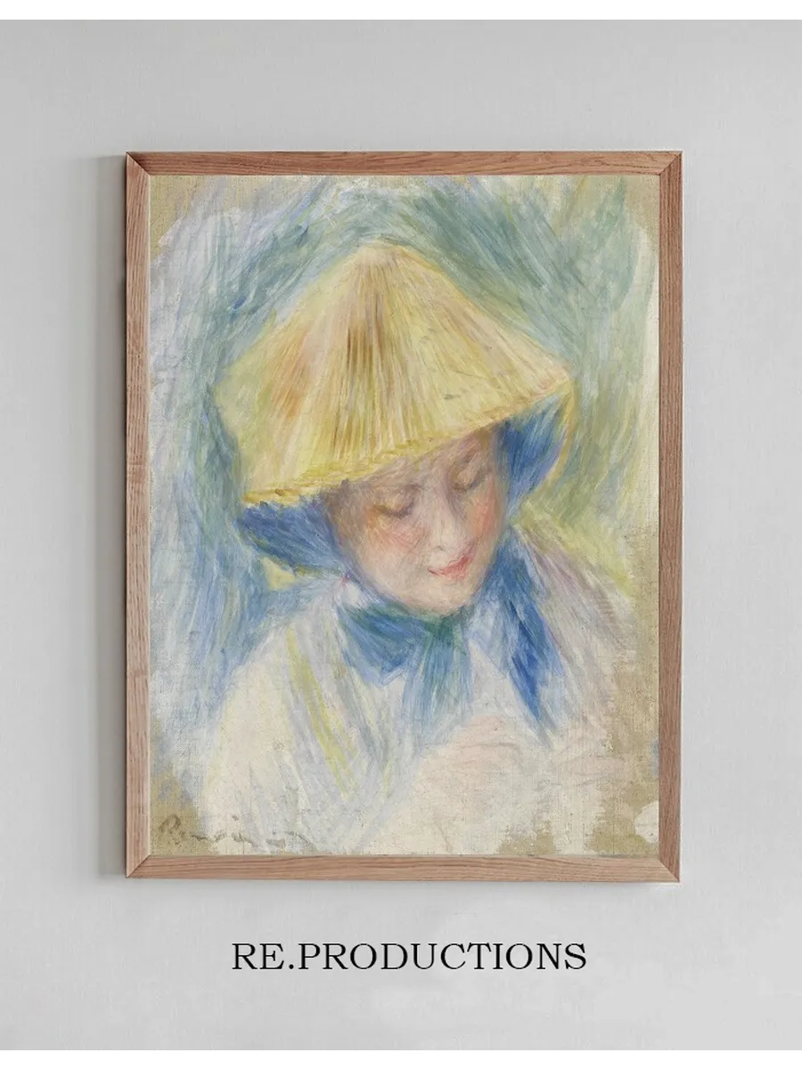 Portrait de Femme En Chapeau de Paille (madame Clapisson)