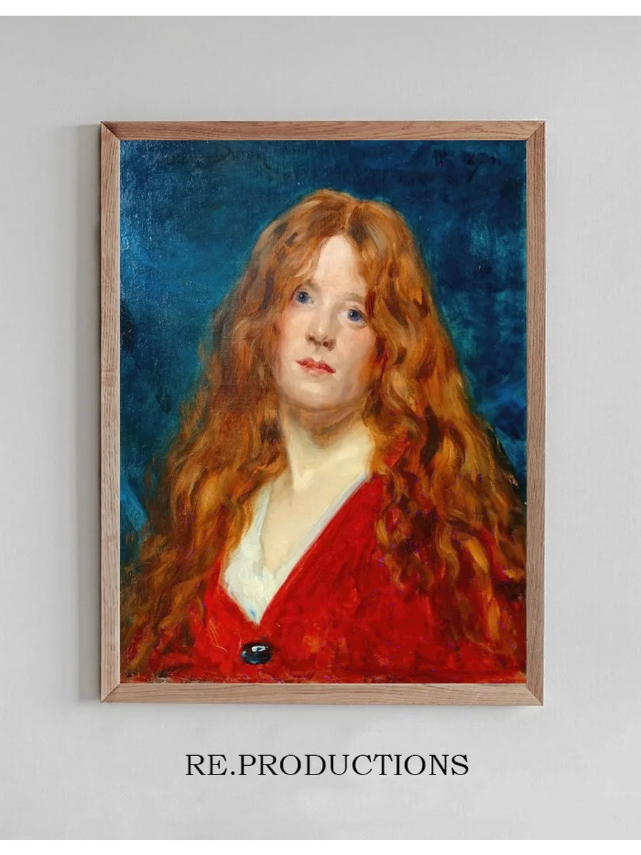 Portrait de Femme Rousse.1876