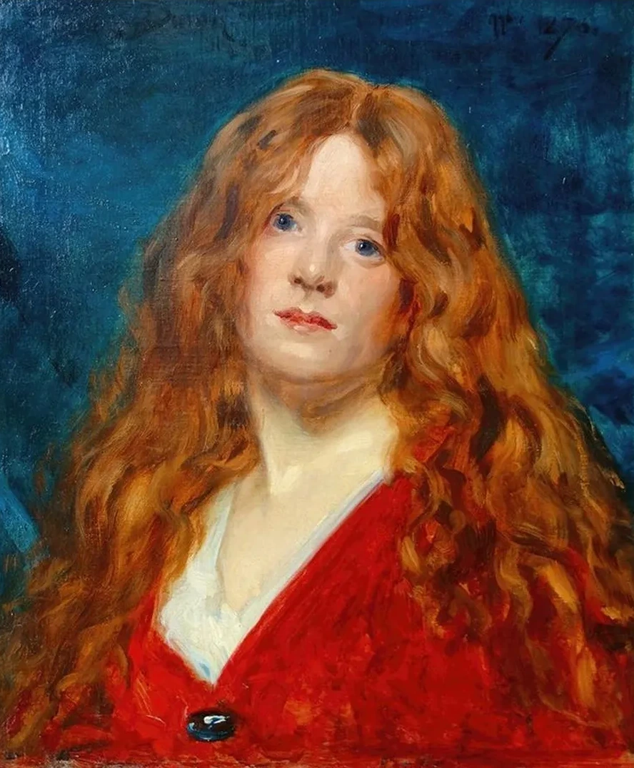 Portrait de Femme Rousse.1876