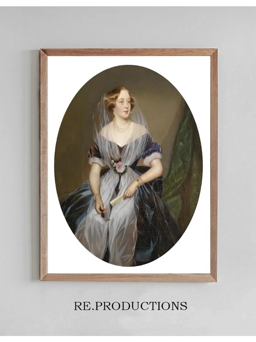 Portrait Einer Adeligen Dame