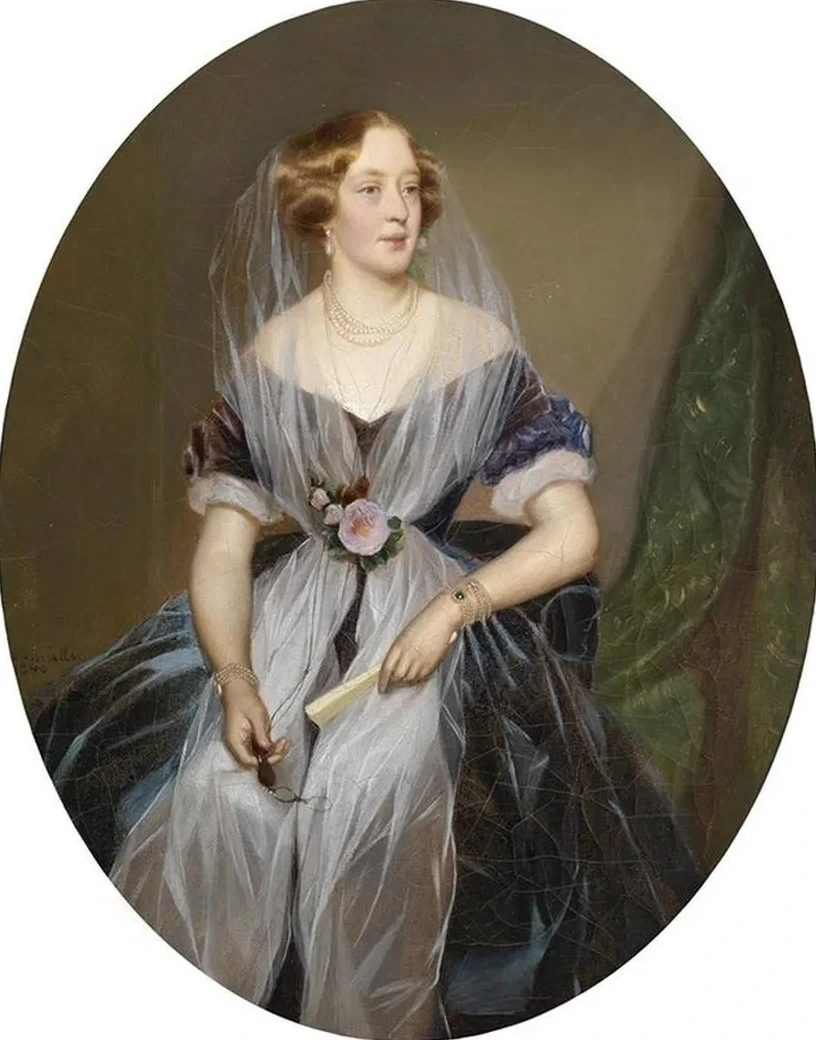 Portrait Einer Adeligen Dame