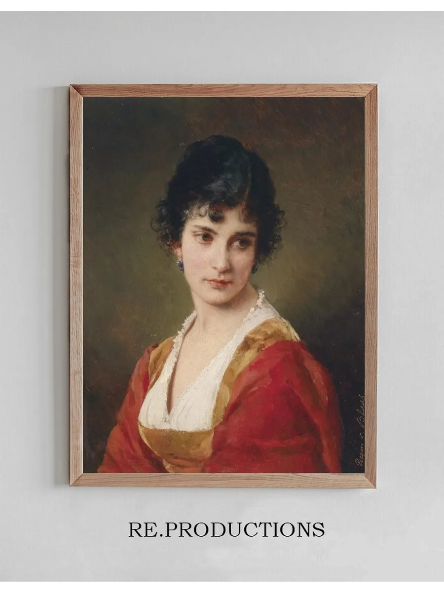 Portrait Einer Jungen Frau