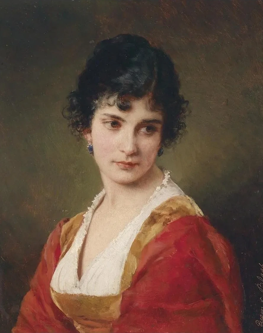 Portrait Einer Jungen Frau
