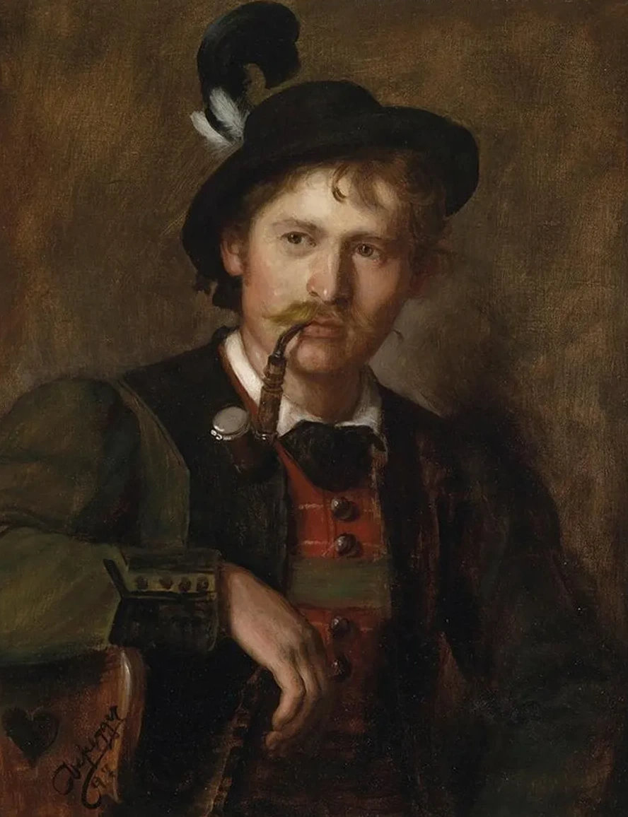 Portrait Eines Jungen Tirolers