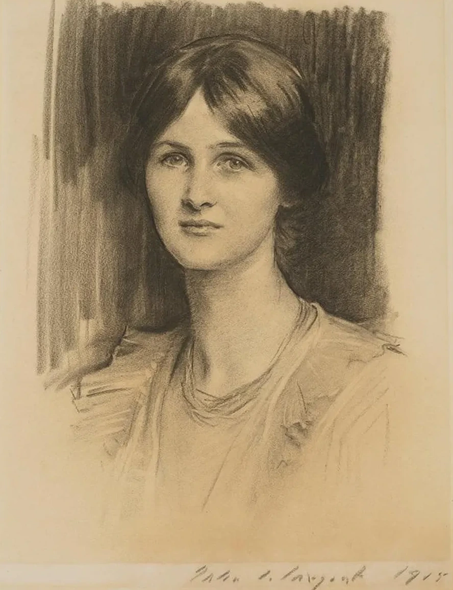Portrait of Angela McInnes, later Angela Thirkell, granddaughter of Sir Edward Burne - Jones