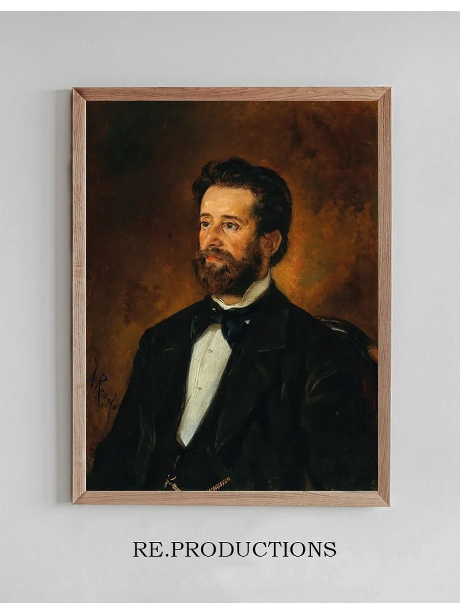 Portrait of Architect Johann De Colle (1840 - 1889)