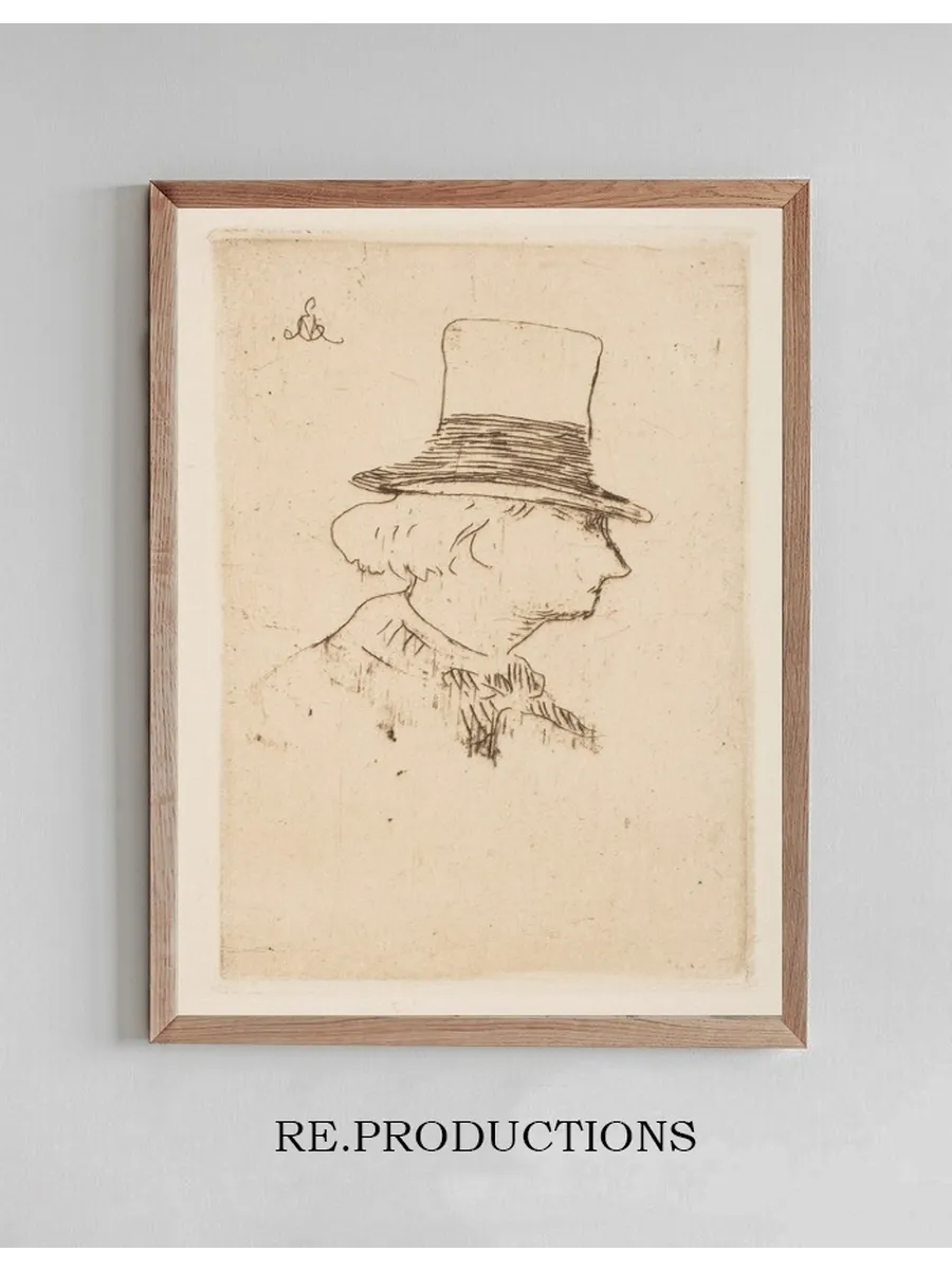 Portrait of Charles Baudelaire, in Profile