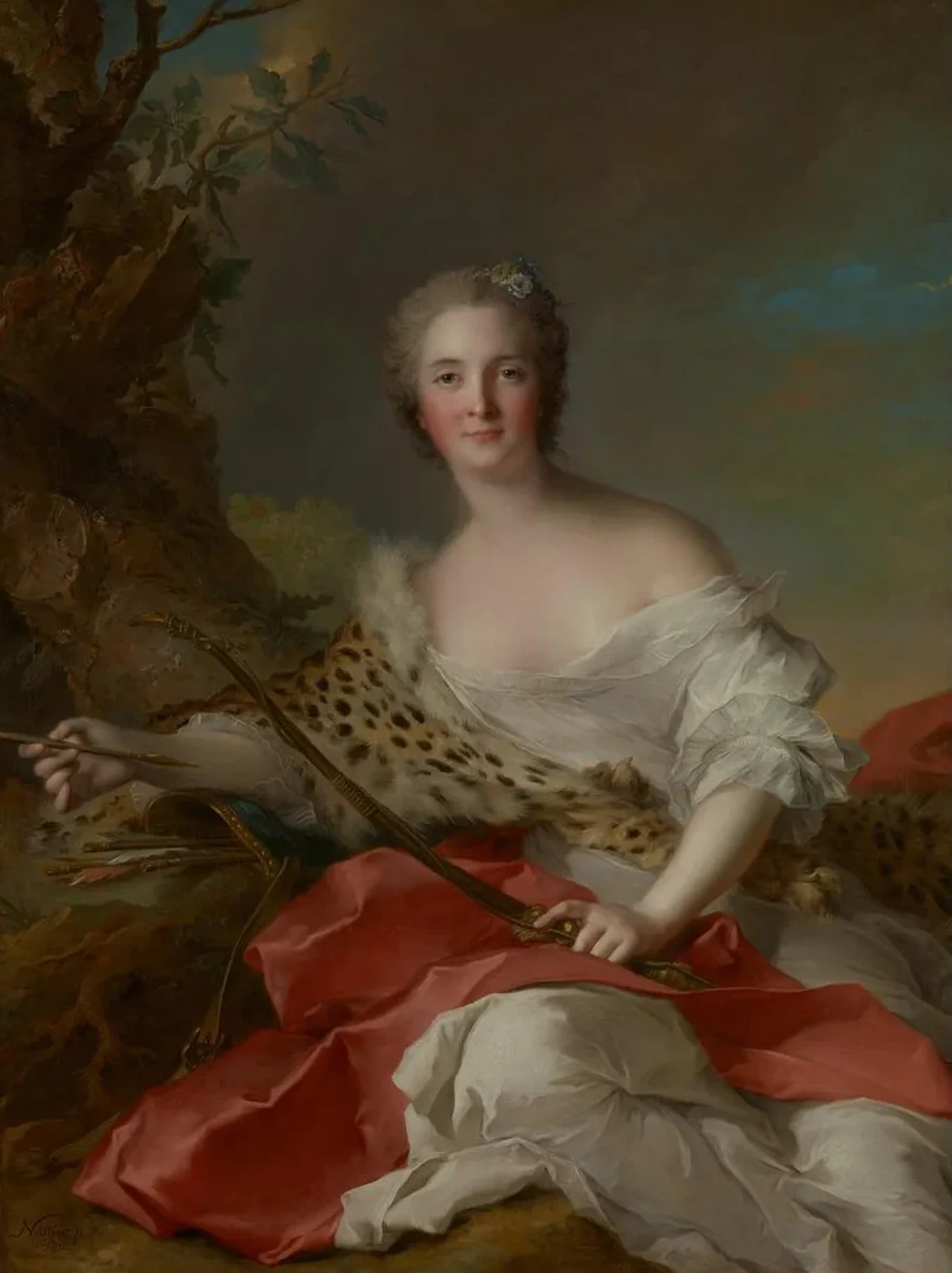 Portrait of Constance - Gabrielle - Magdeleine Bonnier de la Mosson as Diana