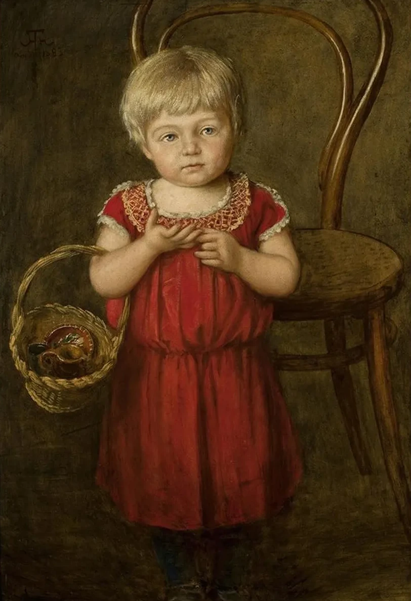 Portrait of Ela with a Basket