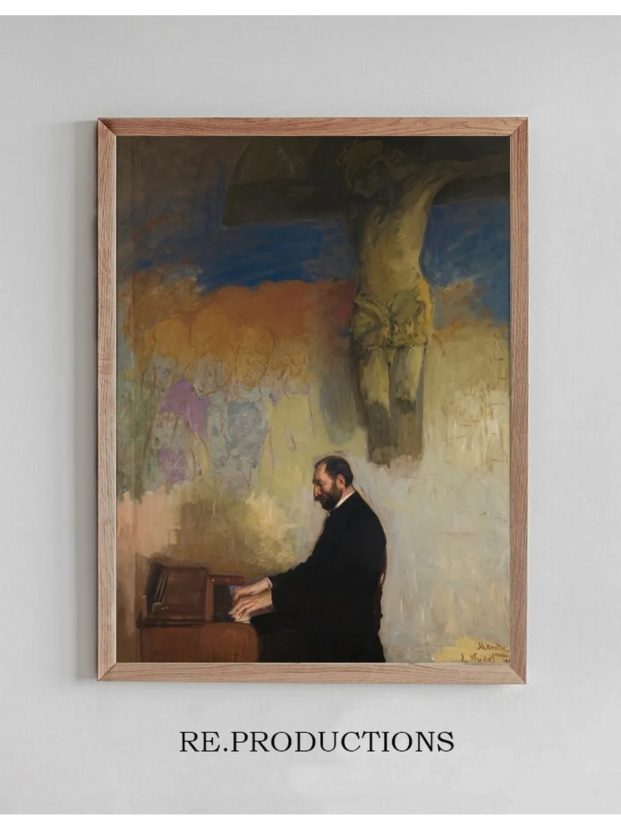 Portrait of Feliks Jasie Ski at the Organ