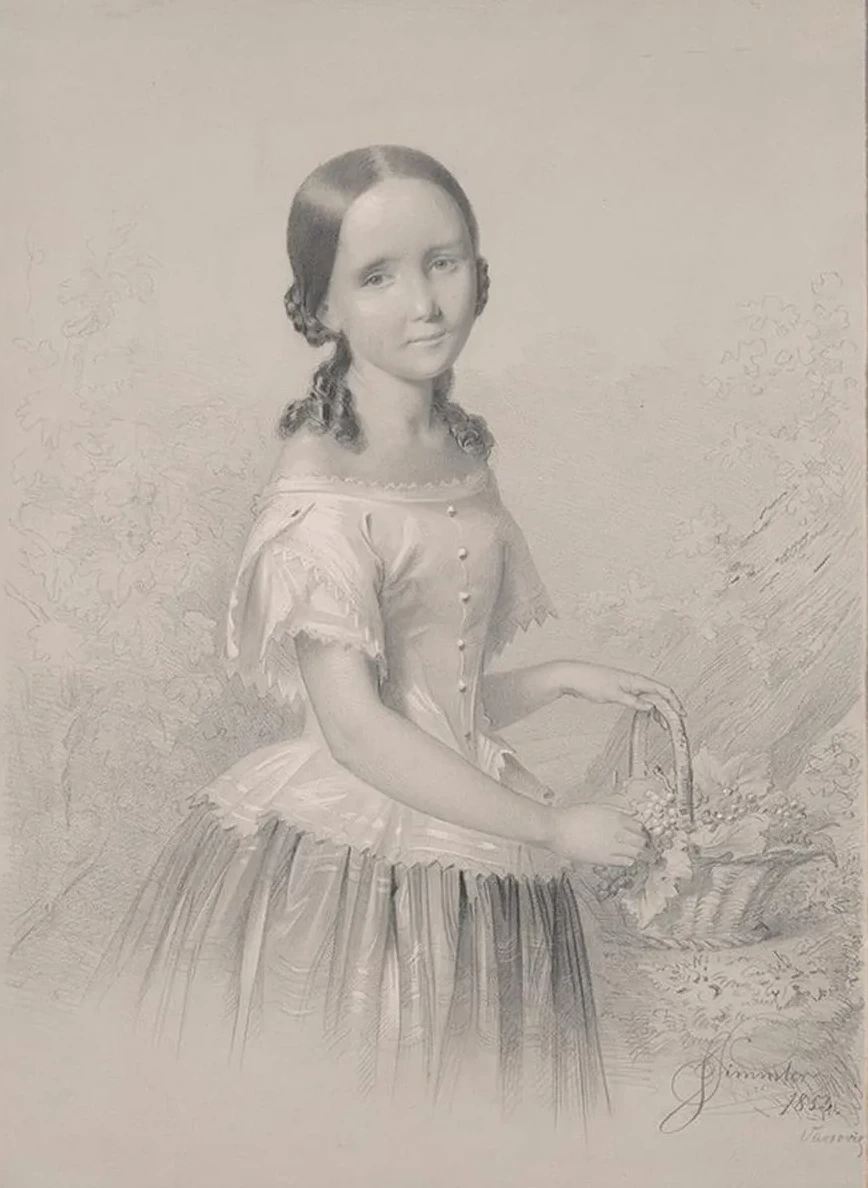 Portrait of Franciszka Wo Owska, Sister of the Mother of Feliks Jasie Ski