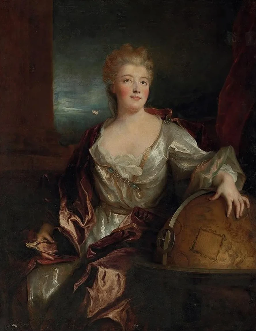 Portrait of Gabrielle - Milie le Tonnelier de Breteuil, Marquise du Ch Telet