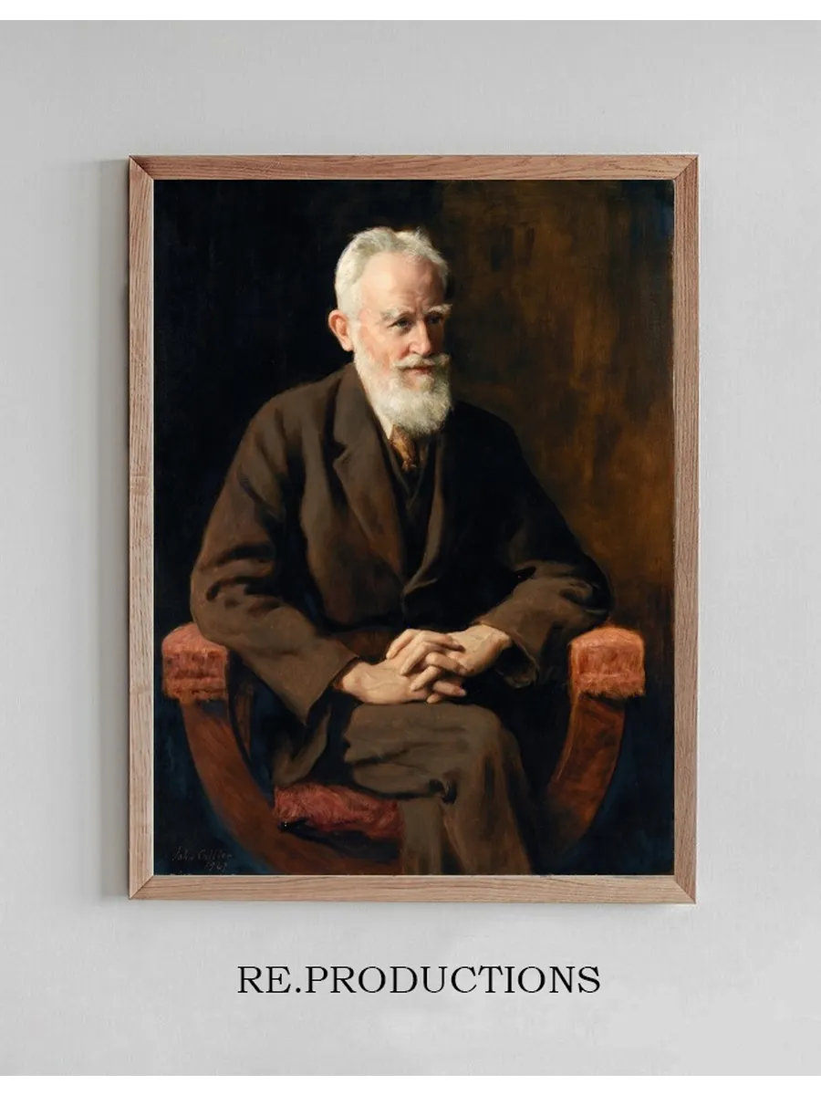 Portrait of George Bernard Shaw (1856 - 1950), Dramatist