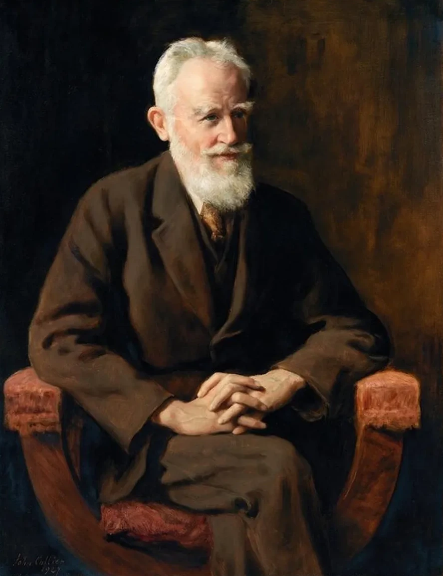 Portrait of George Bernard Shaw (1856 - 1950), Dramatist