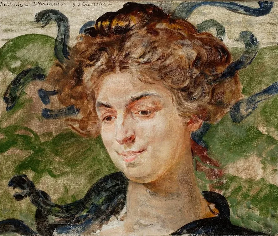 Portrait of Helena Sulima, Actress, as Gorgon