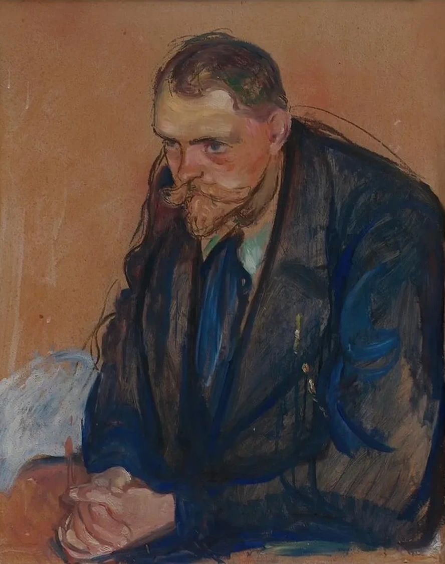 Portrait of Helge B ckstr m