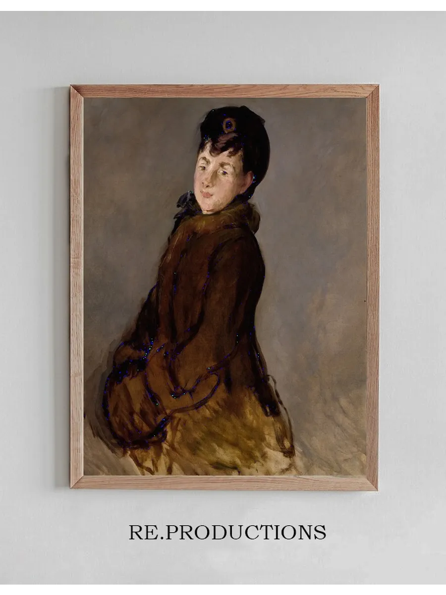 Portrait of Isabelle Lemonnier with a Muff